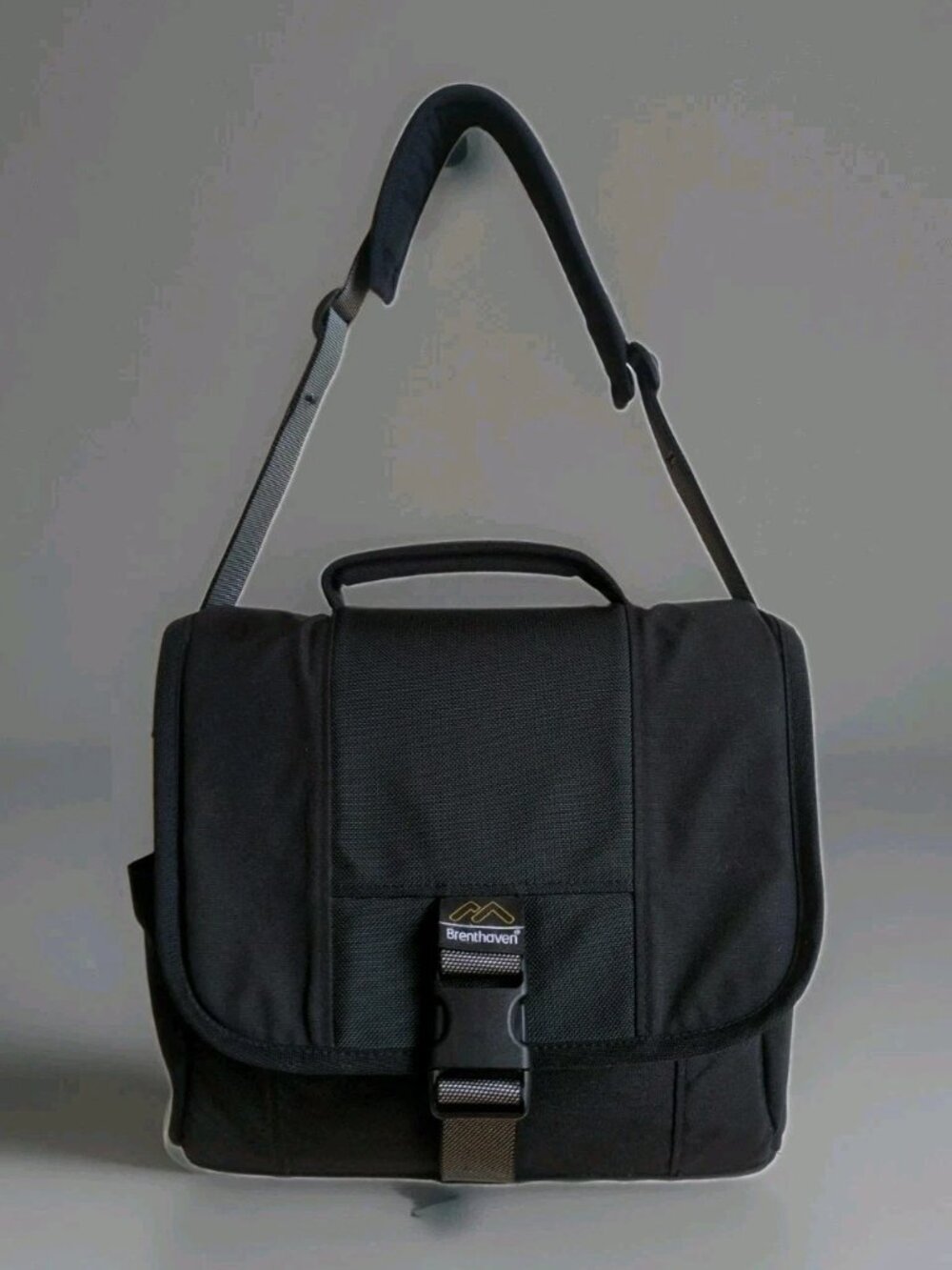 Brenthaven Laptop Messenger Bag Black Nylon 15” Computer Briefcase Shoulder USA